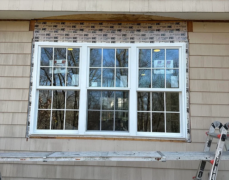 Harvey vinyl windows installed in Ridgefield, CT
